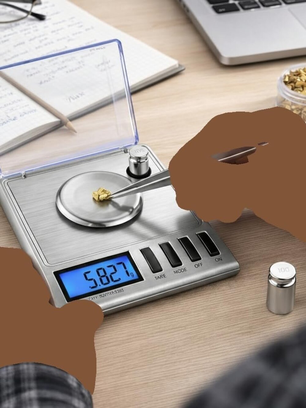 20g x 0.001 Grams, High Precision Digital Milligram Jewelry Scale, Reloading, Je - Picture 8 of 8